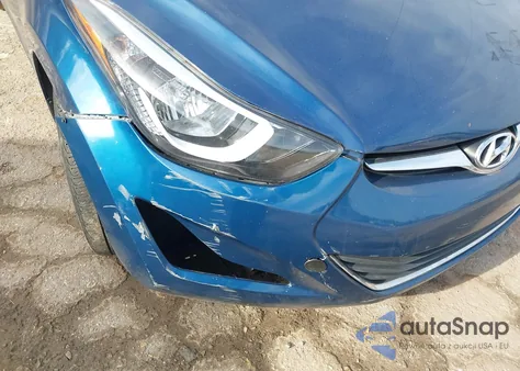 2016 Hyundai Elantra Se z USA, uszkodzony, nr VIN KMHDH4AE2GU525796